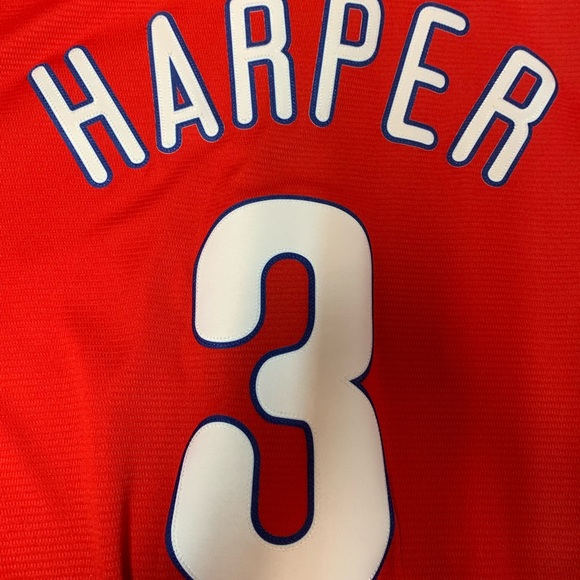 Phila Phillies Cool Base Jersey - L - Bryce Harper - Picture 1 of 4